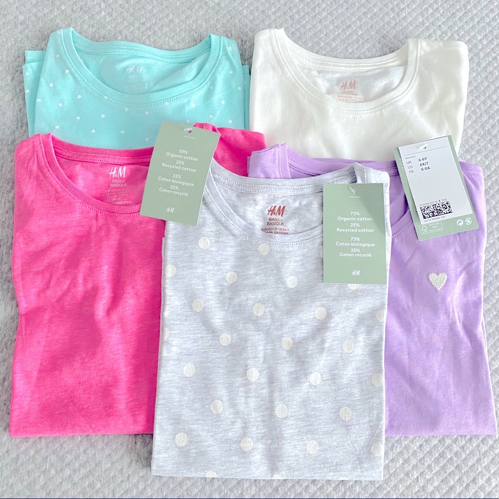 Back to school! Bundle of H&M t-shirt girl 6-8